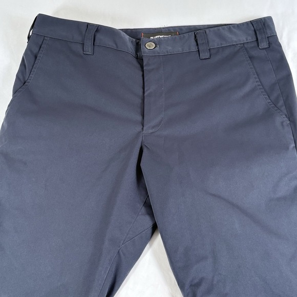 Bluffworks Ascender Men's Tailored Fit‎ Chino Pants Straight Leg 35x32 Blue - Picture 1 of 7